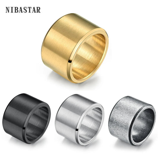 NIBASTAR Ring Chunky Brushed 15mm