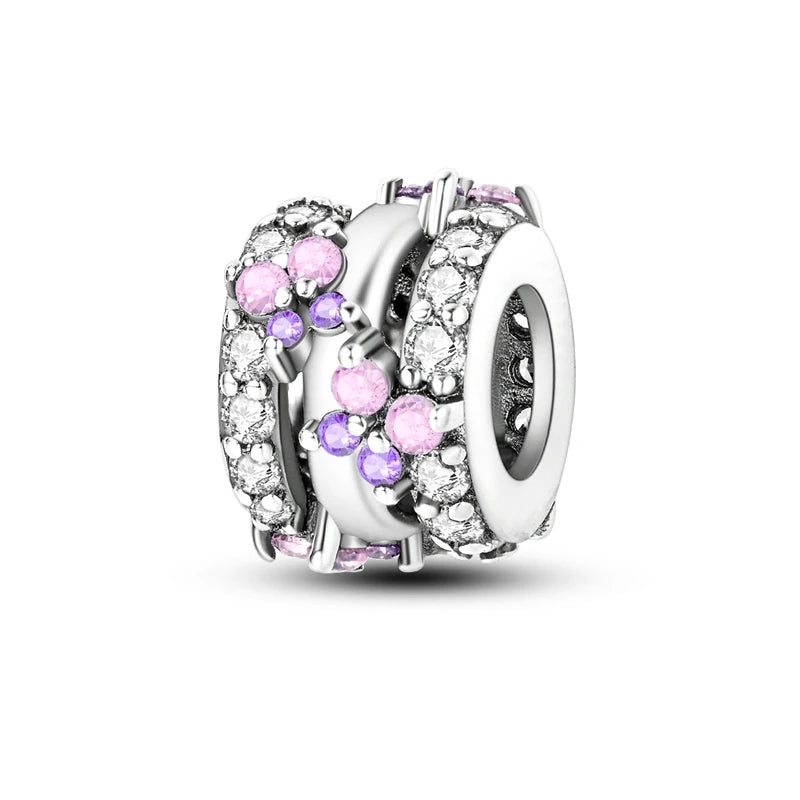 Charms Pink Serie, 925 Sterling Silver