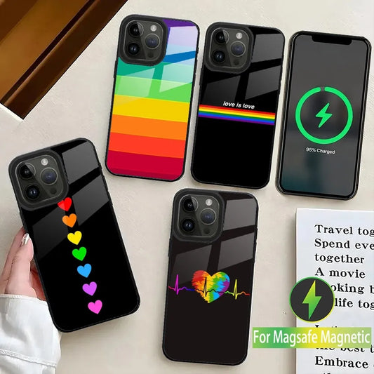 Magnetiskt Mobilskal Pride 🏳️‍🌈 iPhone (4 varianter)