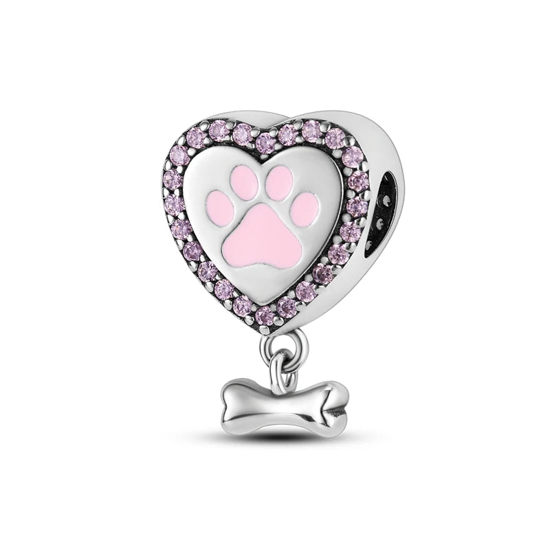 Charms Pink Serie, 925 Sterling Silver