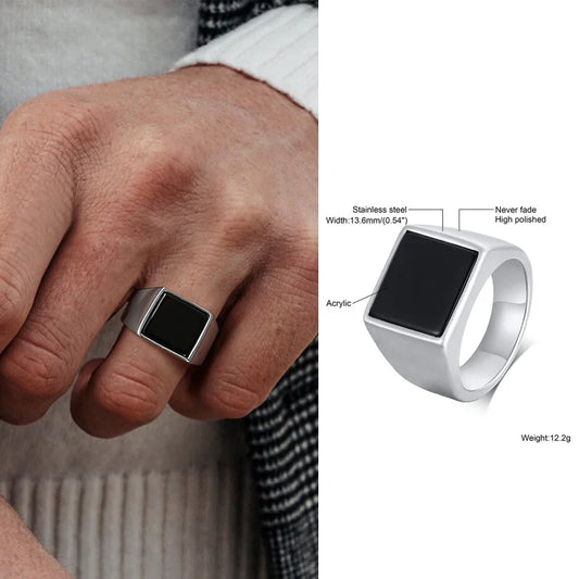 VNOX Ring Signet Square 13,6