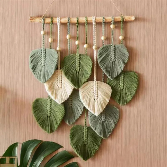 Macrame Väggdekor ”Leaf”