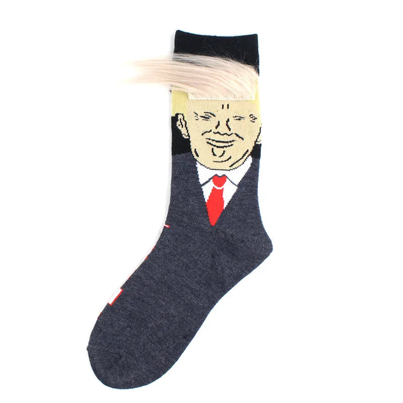 Strumpor Donald Trump 3D-Hår