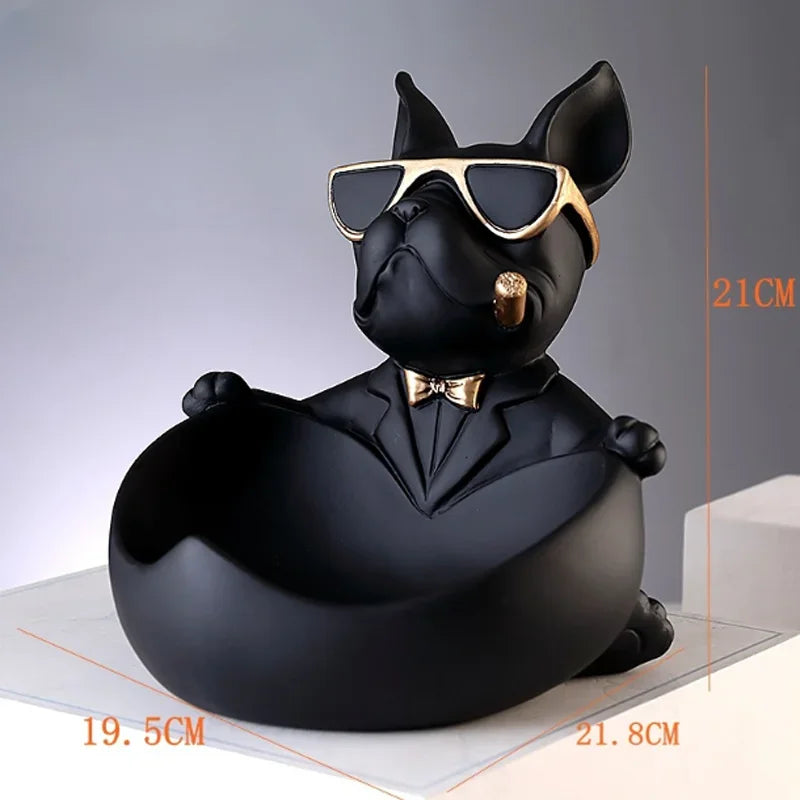 Cool Dog Statue/Bowl