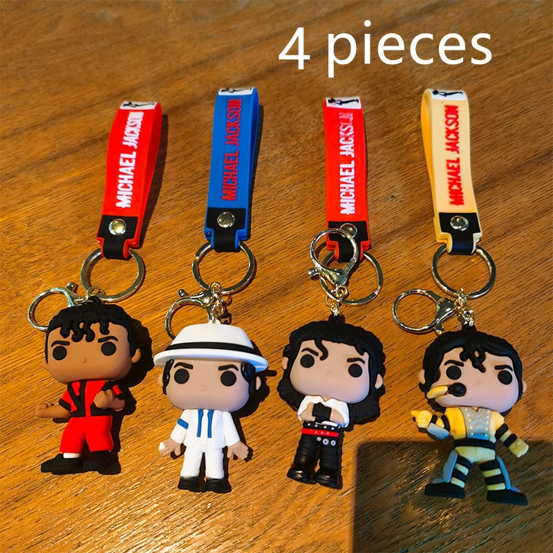 Keychains Michael Jackson, 4pcs