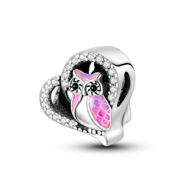 Charms Pink Serie, 925 Sterling Silver