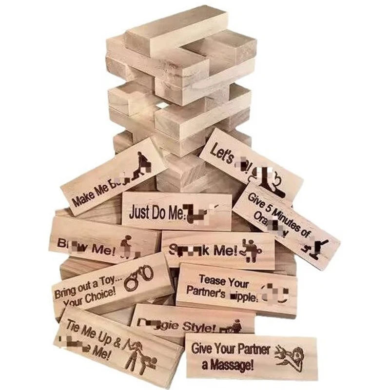 Tower Stacking Block Game For Adult Couples