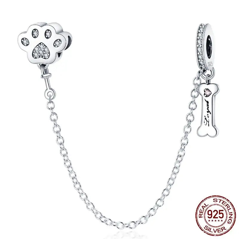 PET Charms 925 Sterling Silver