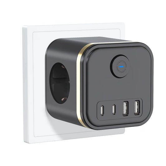 PowerCube 3Ac+2USB+2Type-C