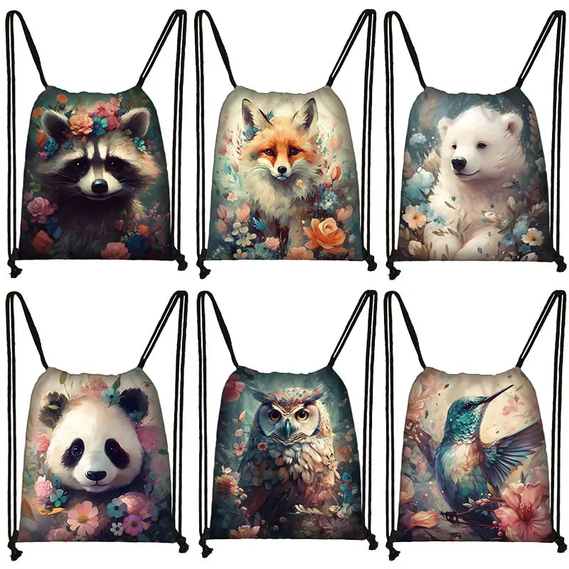 Animal Drawstring Bag