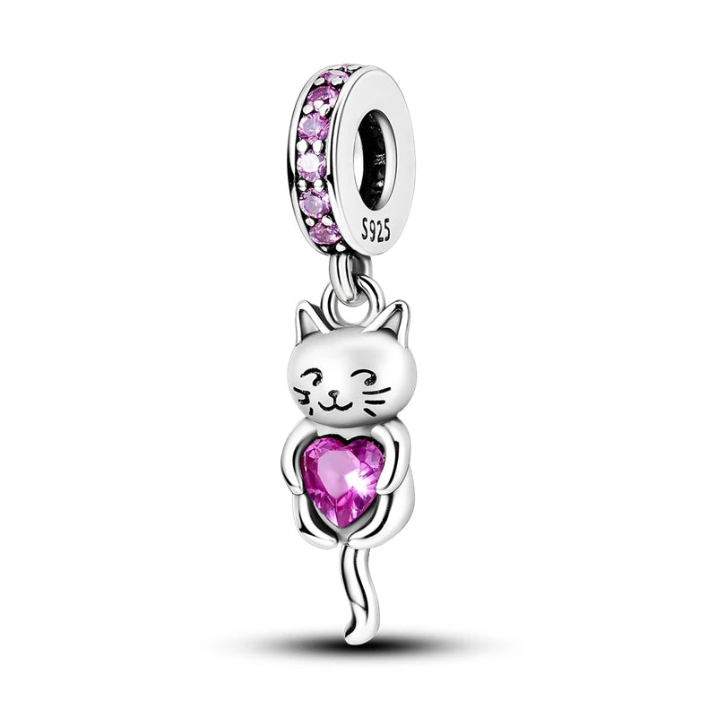 Charms Pink Serie, 925 Sterling Silver