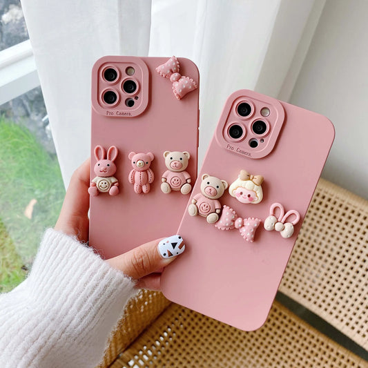 3D Cartoon Silicone Case, Samsung