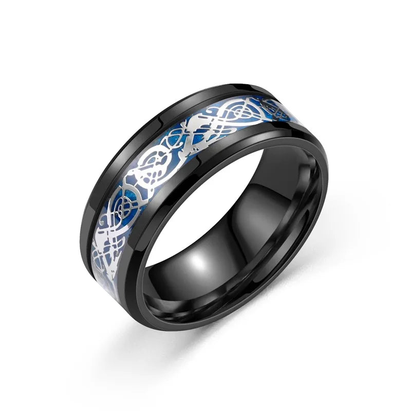 MOONBIFFY Ring Celtic Dragon (12 färger)