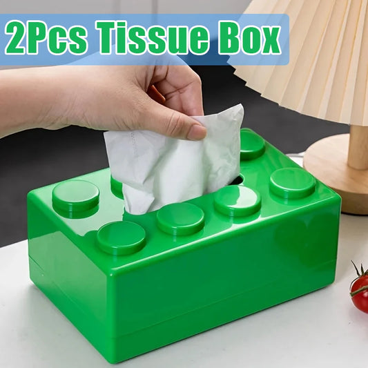 Building Block Tissue Box, finns i flera olika färger