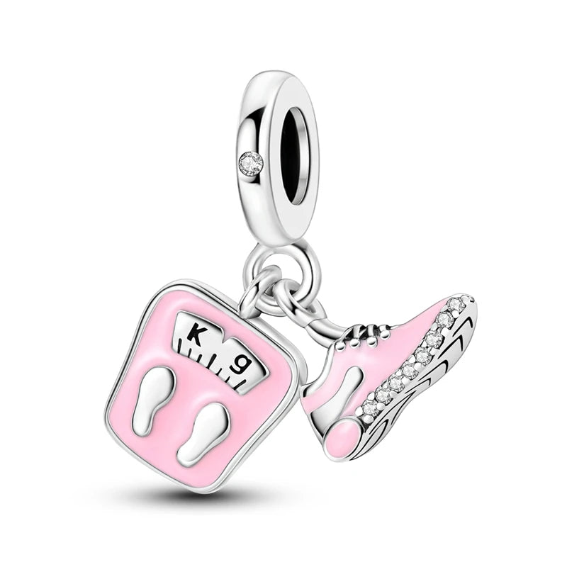 Charms Pink Serie, 925 Sterling Silver